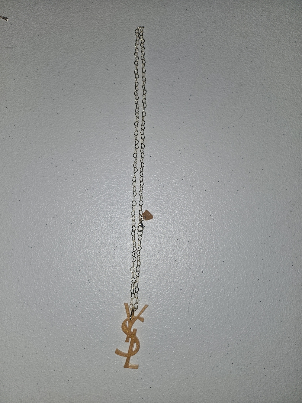 Handmade Resin Designer Inspired logo pendant necklace